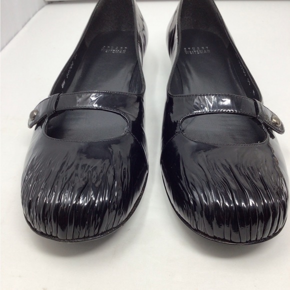 Stuart Weitzman black patent leather flats 11M - Picture 2 of 7